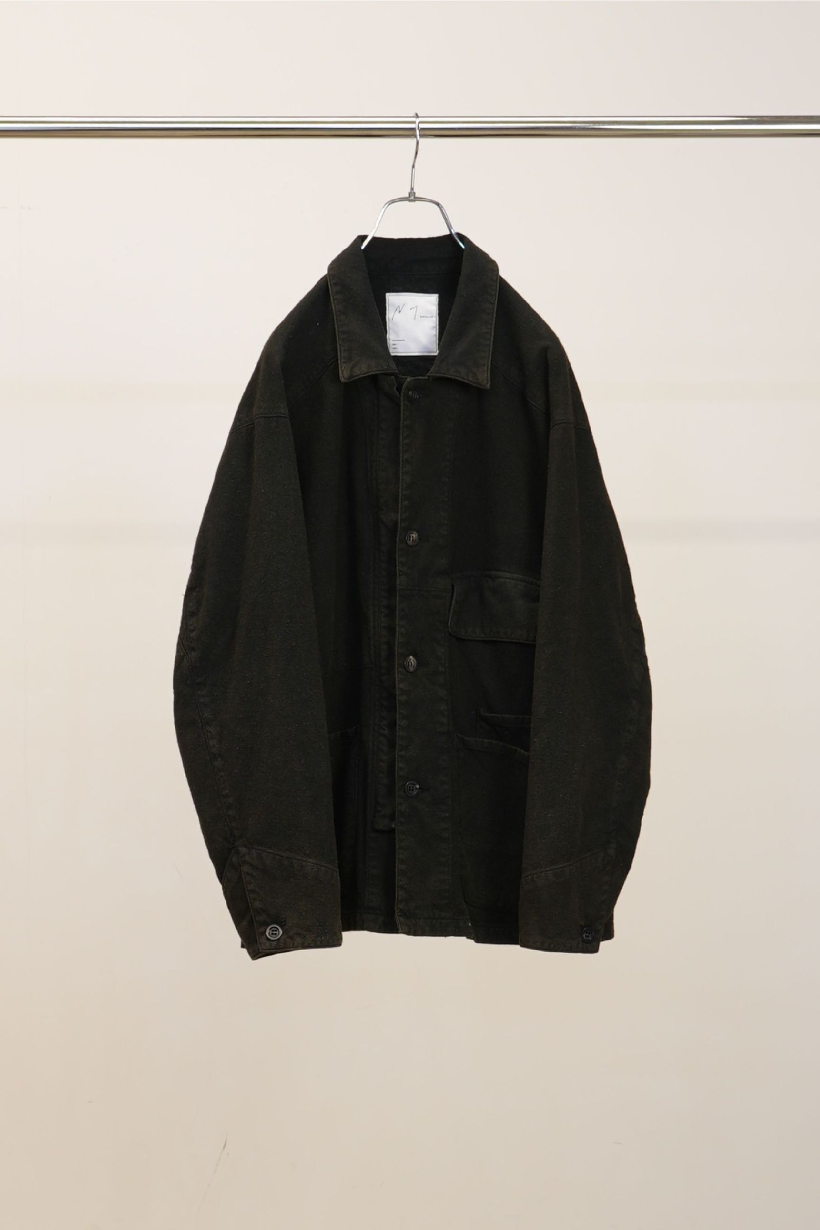 ANCELLM - C/R DUCK COVERALL JACKET | BLACK | カバーオール | NapsNote