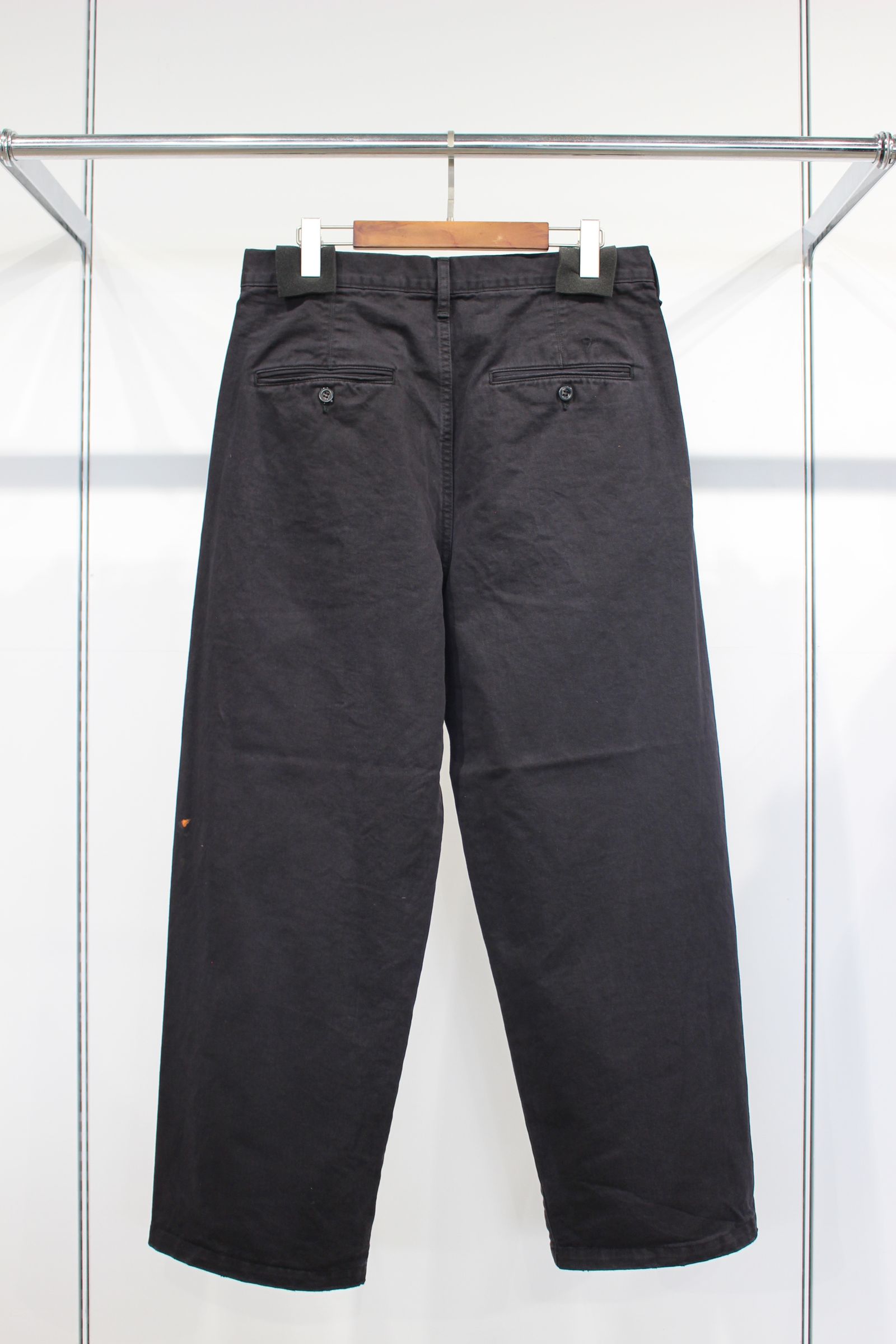 ANCELLM - PAINT CHINO TROUSERS | BLACK | チノ | NapsNote