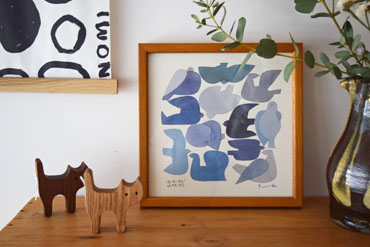 バーズワーズ[BIRDS' WORDS]フレーム 200mm×200mm用-ならの実