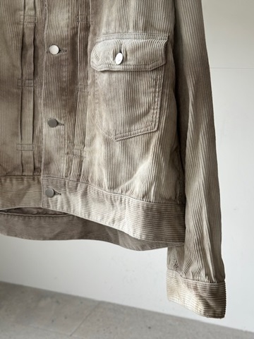 ANCELLM（アンセルム） CORDED VELVETEEN JACKET(GRAY) s.t.c｜洋服