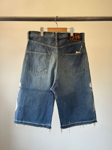 KAPITAL (キャピタル) 14ozデニム 5P ショートパンツ（ボーン刺繍）PRO