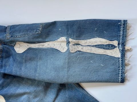 KAPITAL (キャピタル) 14ozデニム 5P ショートパンツ（ボーン刺繍）PRO