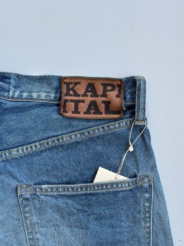 KAPITAL (キャピタル) 14ozデニム 5P ショートパンツ（ボーン刺繍）PRO