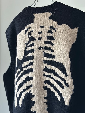 KAPITAL (キャピタル) 5G ウール BONEベストBLACK s.t.c｜洋服・小物