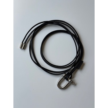 ANCELLM（アンセルム） LEATHER ROPE BELT(BLACK) s.t.c｜洋服・小物