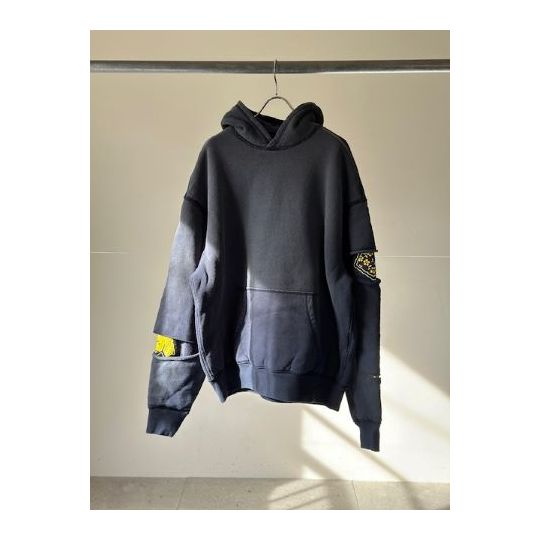 KAPITAL (キャピタル) 裏毛リバーシブルエルボーリップフード