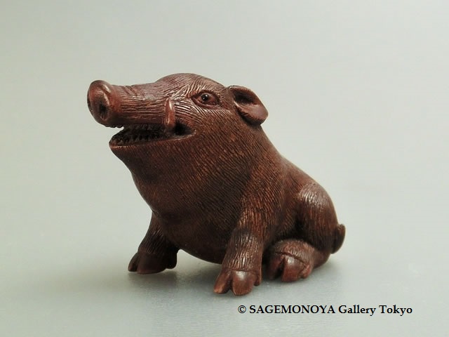 亥－現代根付｜根付専門店「提物屋」