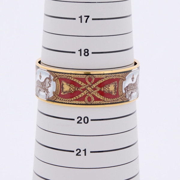 HERMES ヴィンテージ エルメス エマイユGM バングル 中古(ゴールド
