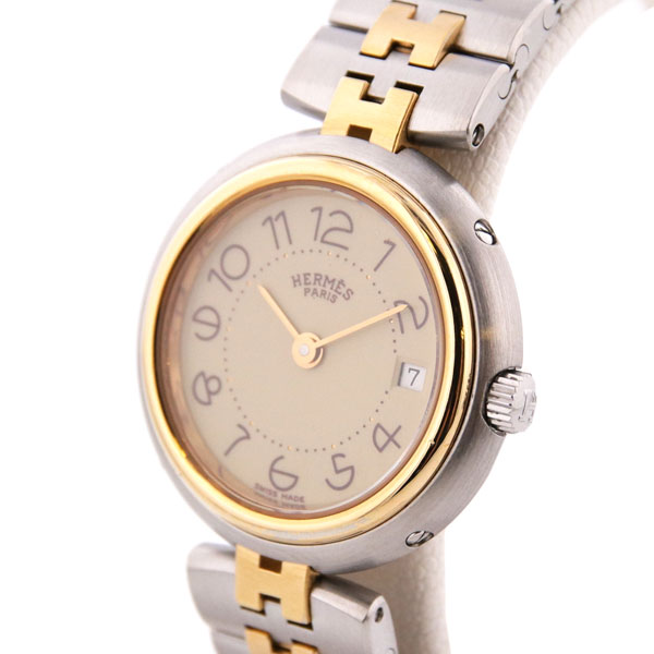 HERMES - 仕上済 - ヴィンテージ エルメス プロフィール クォーツ 中古