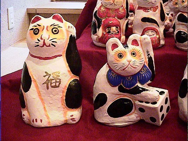 招き猫 多摩張り子 会田