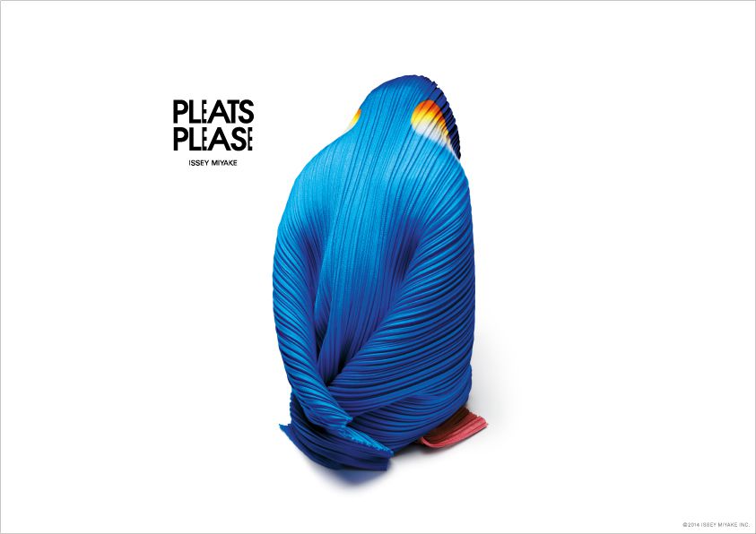 PLEATS PLEASE ISSEY MIYAKE』のビジュアル・シリーズにペンギンと