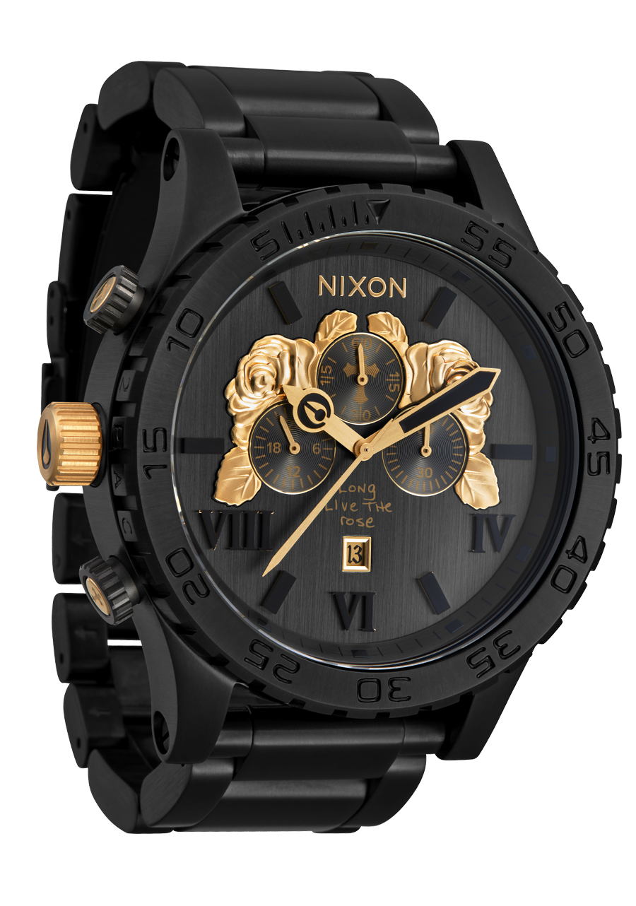 51-30 2PAC Collab Watch | Black / Gold | 2PAC Wristwatch – Nixon US