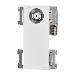 テレビ受信用機器/直列ユニット／テレビ端子/スイッチ無し直列ユニット