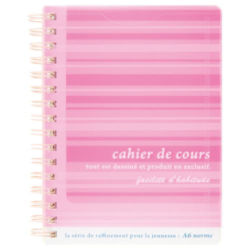 A6マポッシュ・Wリングメモ・ピンク | 日本ノート株式会社