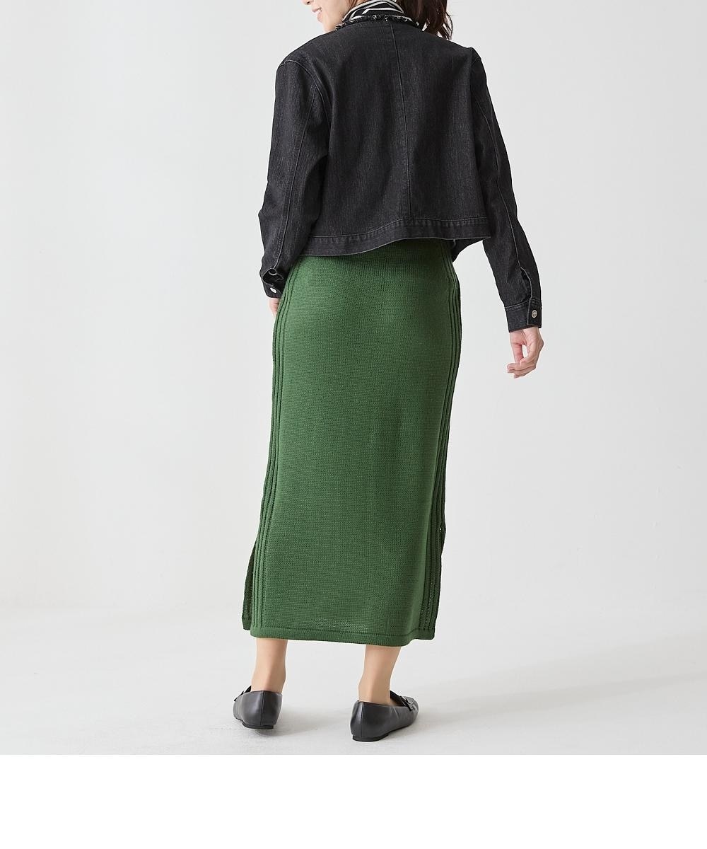 サイドスリットニットタイトスカート＜大きいサイズ有＞【OtonaSMILE