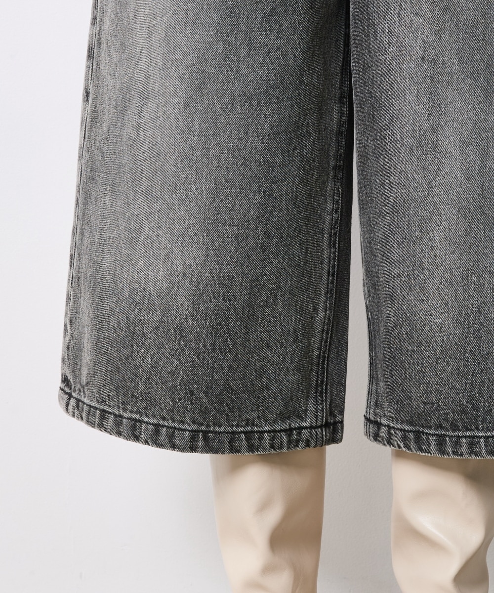 綿100％デニムバミューダパンツ＜大きいサイズ有＞シックスタイル 通販