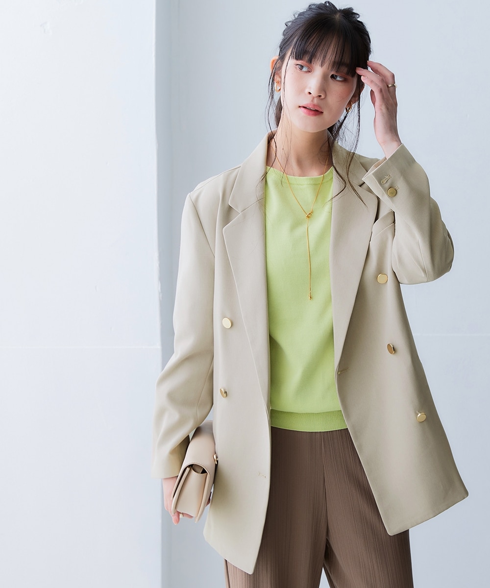 オーバーサイズダブルテーラードジャケット＜大きいサイズ有＞ 通販