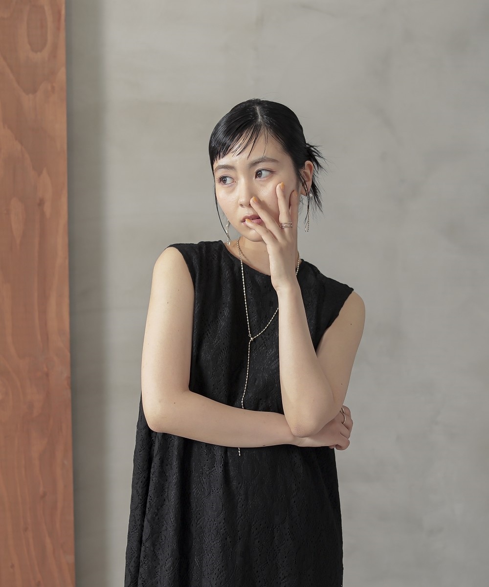 結婚式・パーティードレス】総レースケープワンピースドレス＜大きい