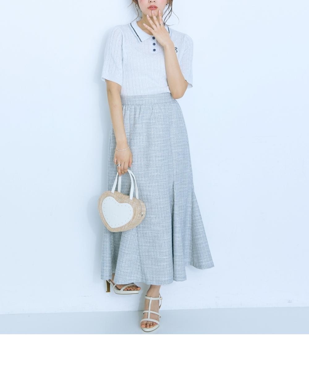 大きいサイズ＞サマーツイードマーメイドスカート marun 通販【ニッセン】