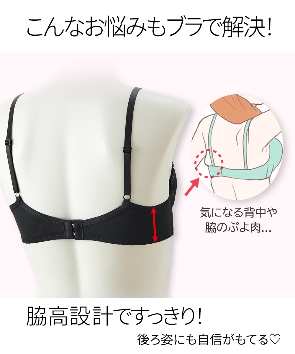 脇高バイカラーブラジャーショーツセット 通販【ニッセン】