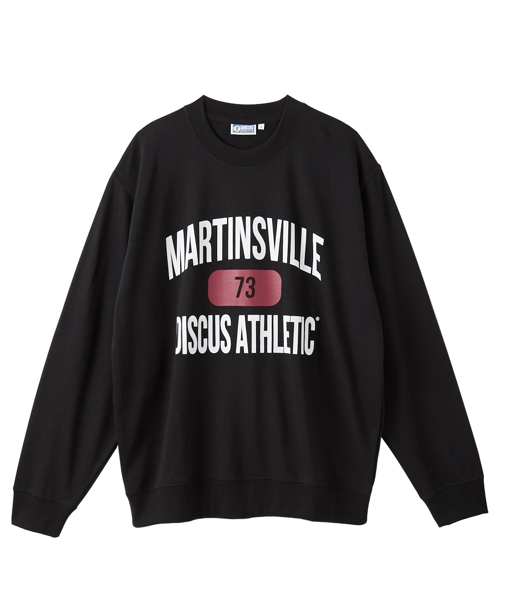 スウェット素材クルーネックトレーナー【大きいサイズ】 ディスカス