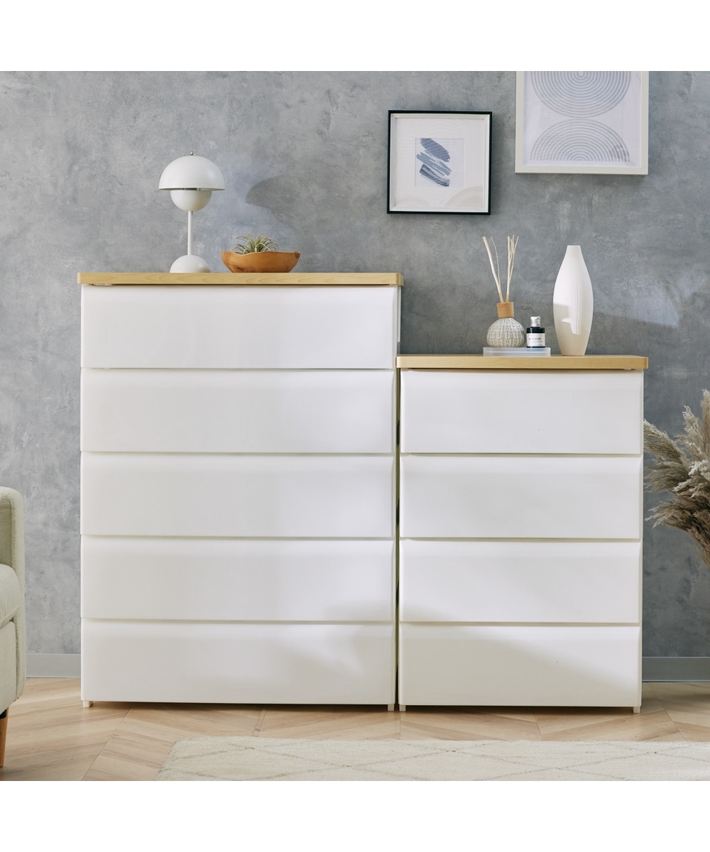 使用1年 チェスト2個セット 天板付き 日本製】木天板収納