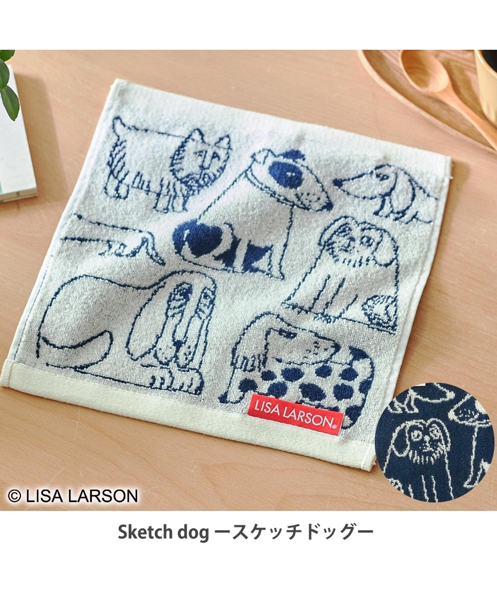 リサ・ラーソン】スケッチアニマル 北欧タオルハンカチ（25×25） 通販