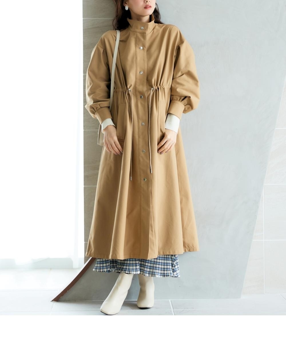 大きいサイズ＞スタンドカラートレンチコート miclat 通販【ニッセン】
