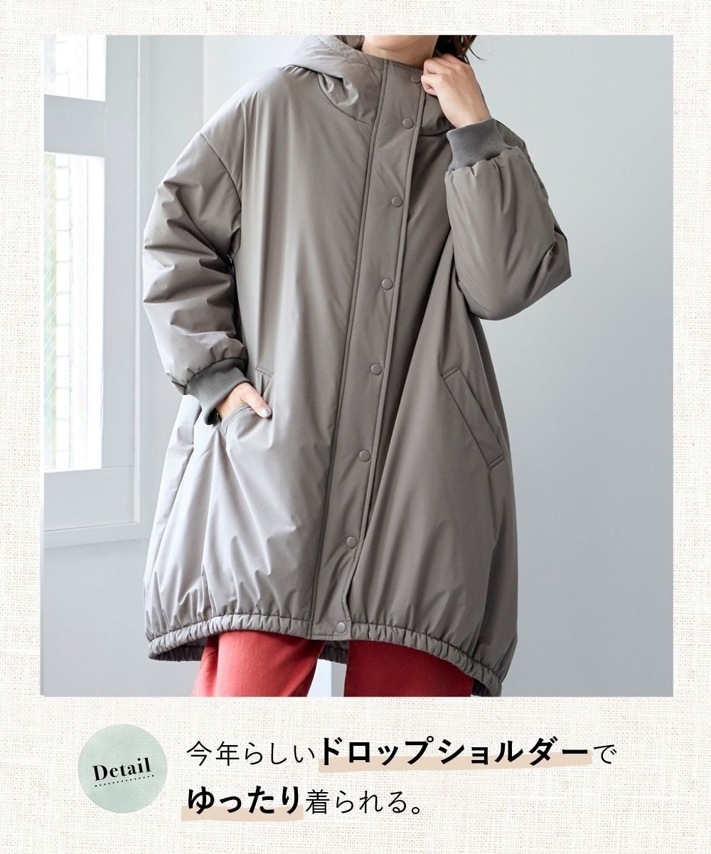 大きいサイズ ビッグパーカー中わたコート 通販【ニッセン】