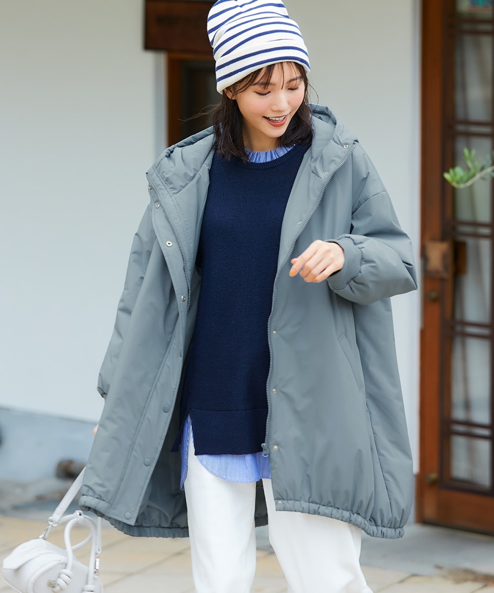 大きいサイズ ビッグパーカー中わたコート 通販【ニッセン】