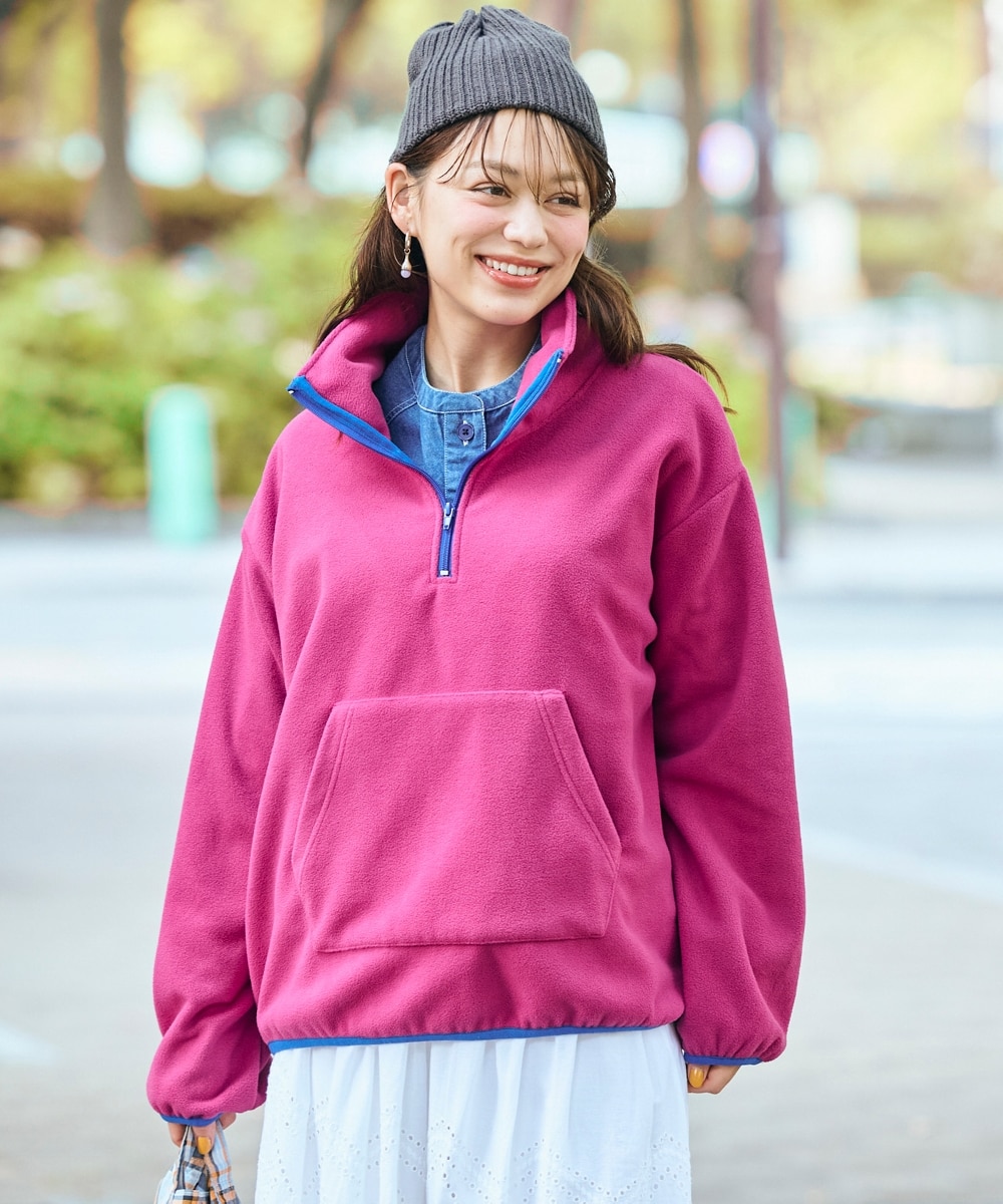 大きいサイズ＞フリースアノラックパーカー 通販【ニッセン】