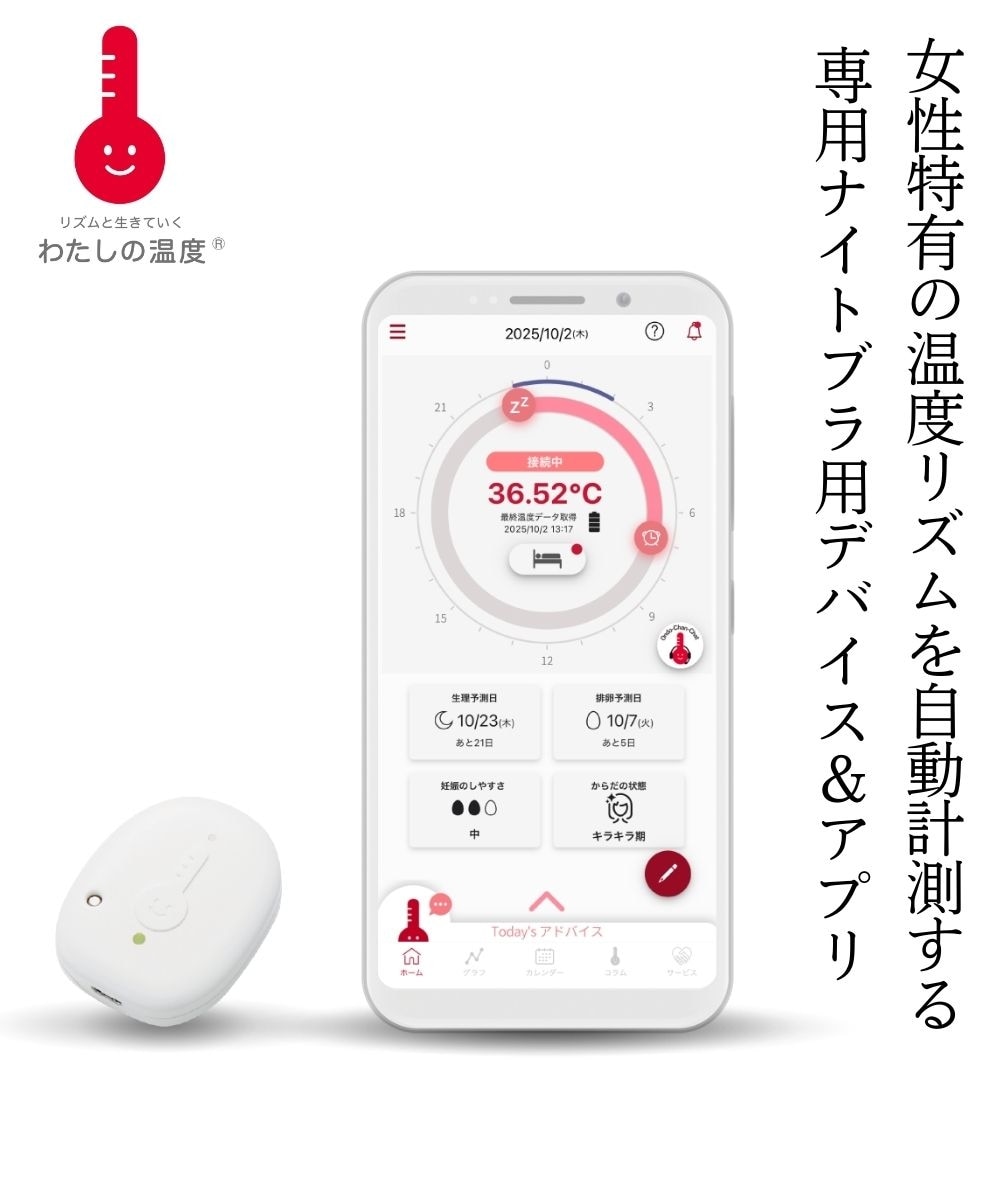 わたしの温度 デバイス（女性の温度リズム計測） 通販【ニッセン】