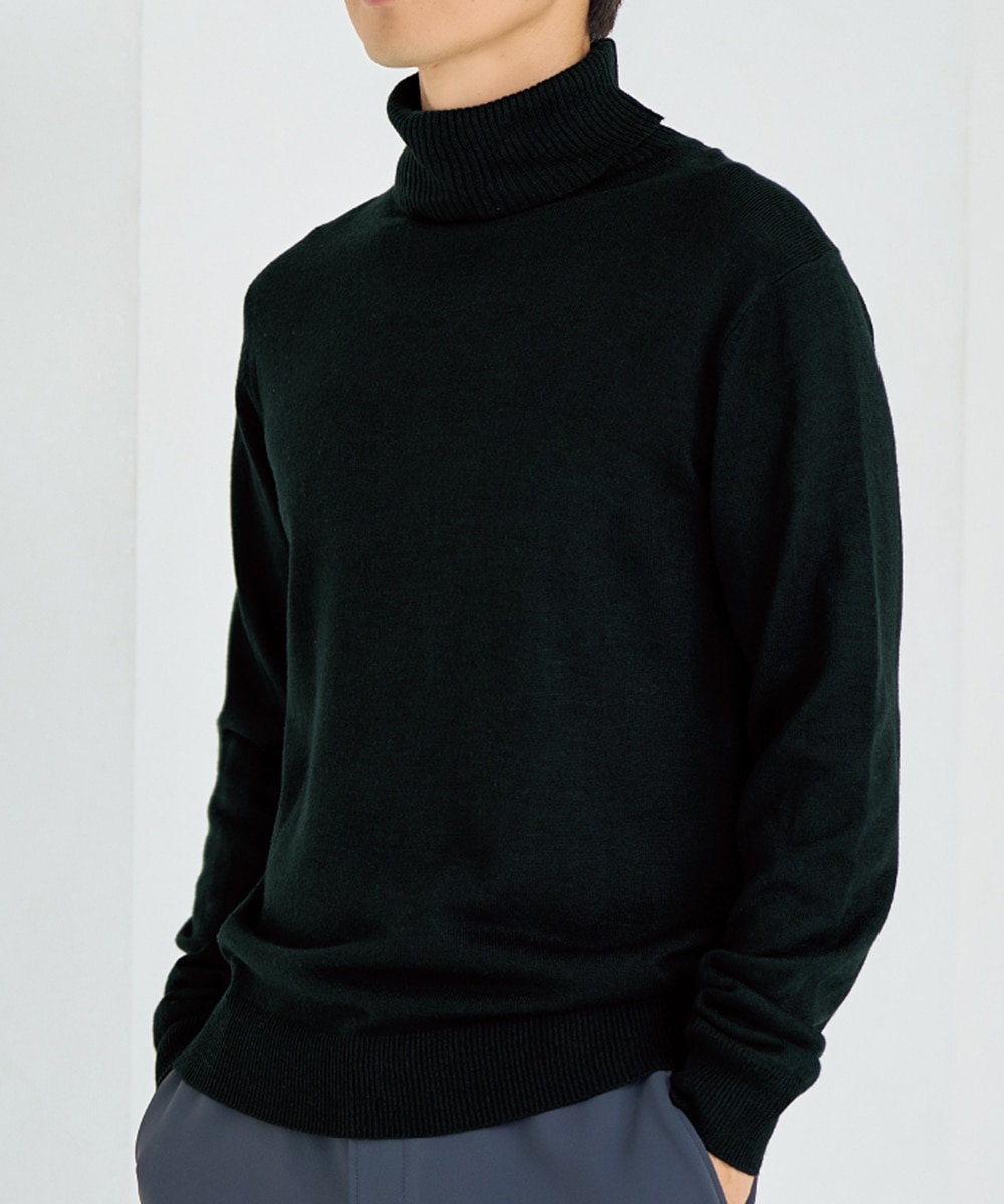 洗濯機で洗える薄手タートルネックセーター【大きいサイズ有】 通販