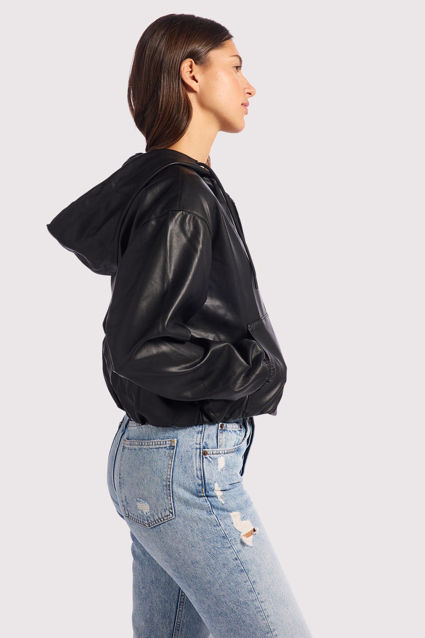 Vegan Leather Jacket | Women's Faux Leather Jacket by nuuds