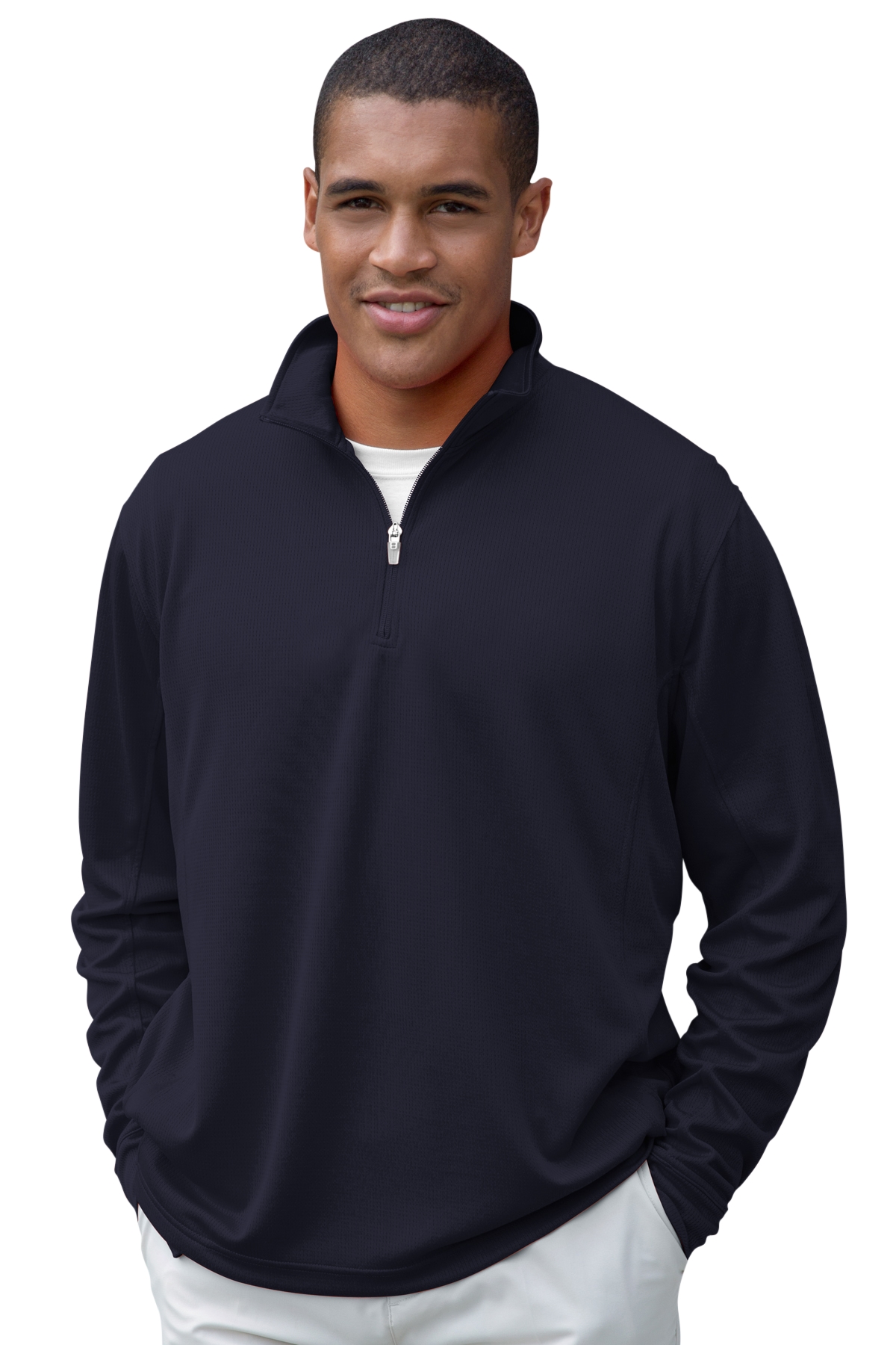 Vansport 3405 - Mesh One Quarter Zip Tech Pullover $33.14