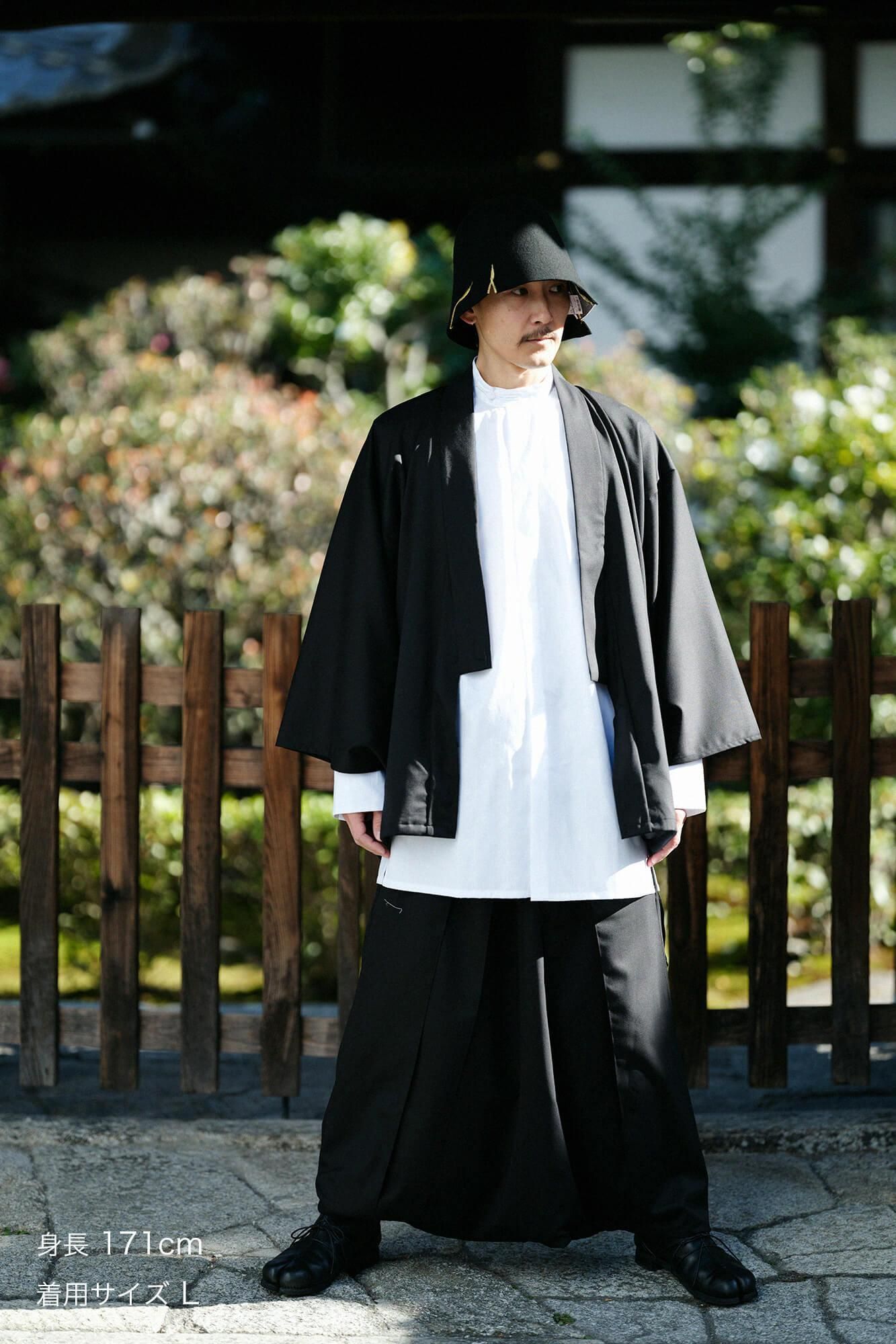 42双 梳毛（そもう） 袴富士（はかまふじ）／濡羽色（ぬればいろ）