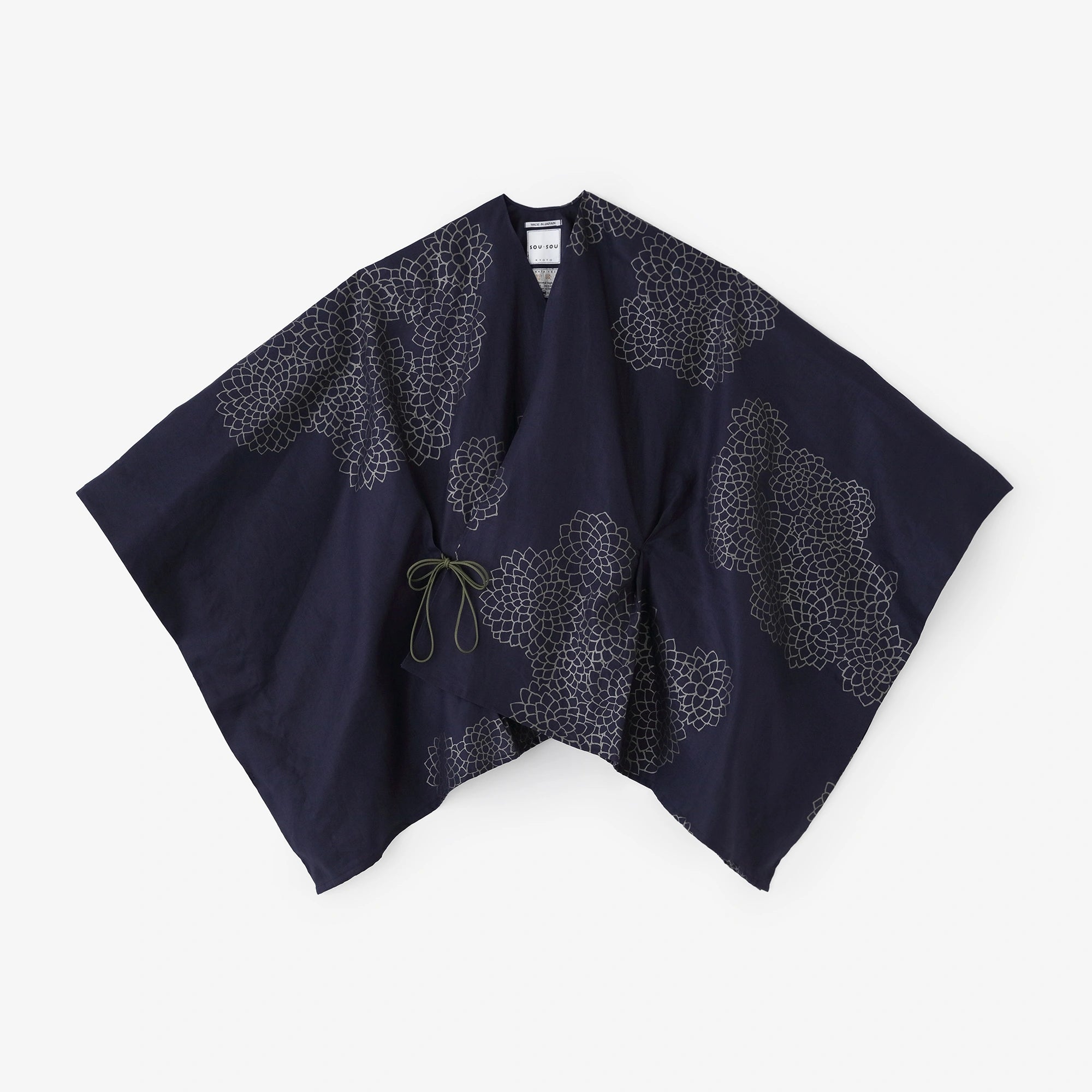 3月3日頃発送予定】近清絞り 麻 きさらぎ 短丈（みじかたけ）／水玉大