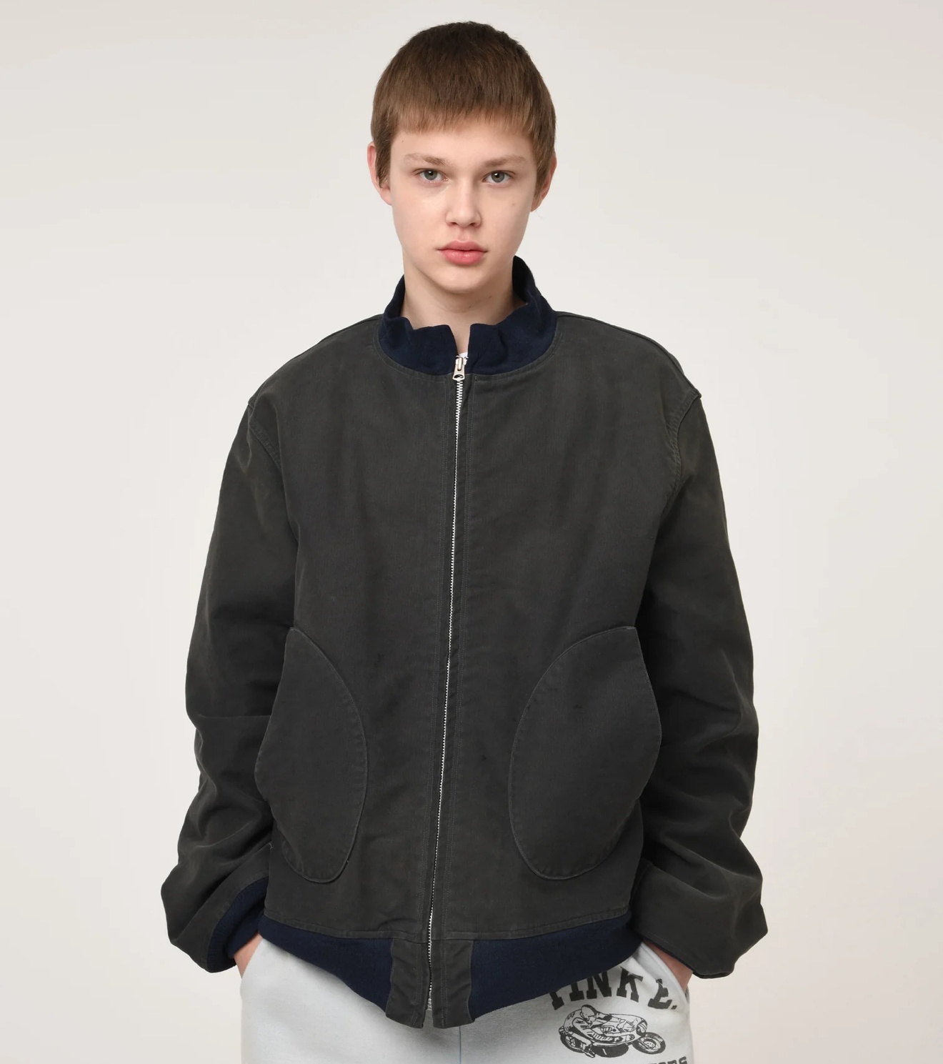 USN DECK ZIP JACKET AGED デッキジャケット-バウワウ 通販 BOW WOW