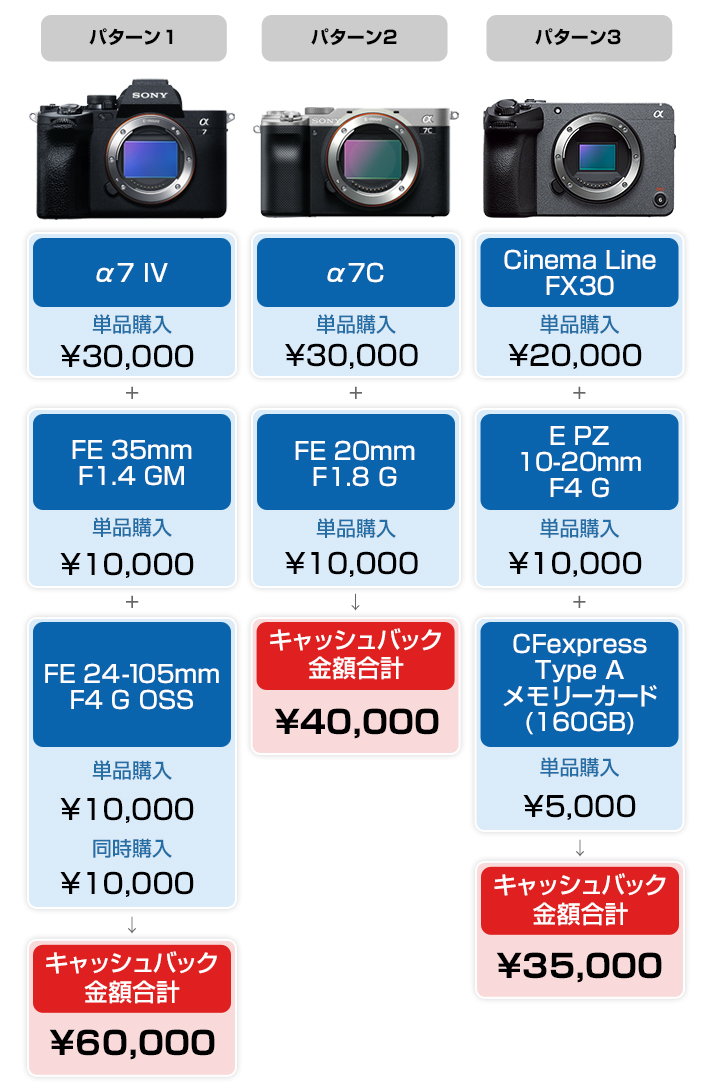 αサマーキャッシュバックキャンペーン | ソニー