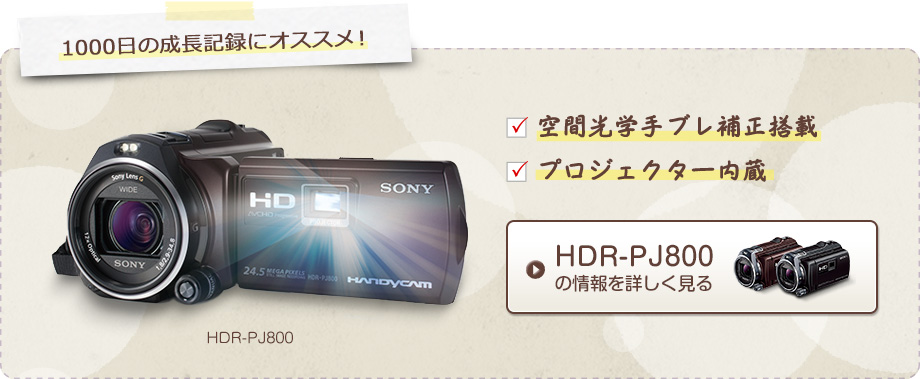 きみとの1000日撮りドキGuide! デジタルビデオカメラ Handycam