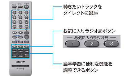 ZS-RS81BT 特長 : 語学学習に便利な機能 | ラジオ／CDラジオ・ラジカセ
