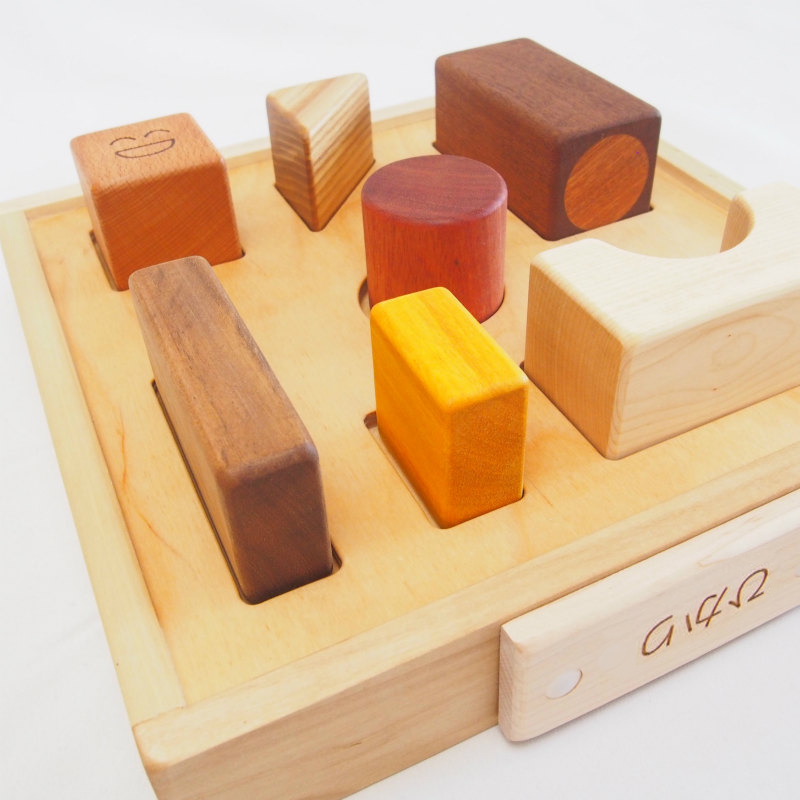 積み木,ドミノ,ブロック はじめての 赤ちゃん 積み木セット 22P 型はめ