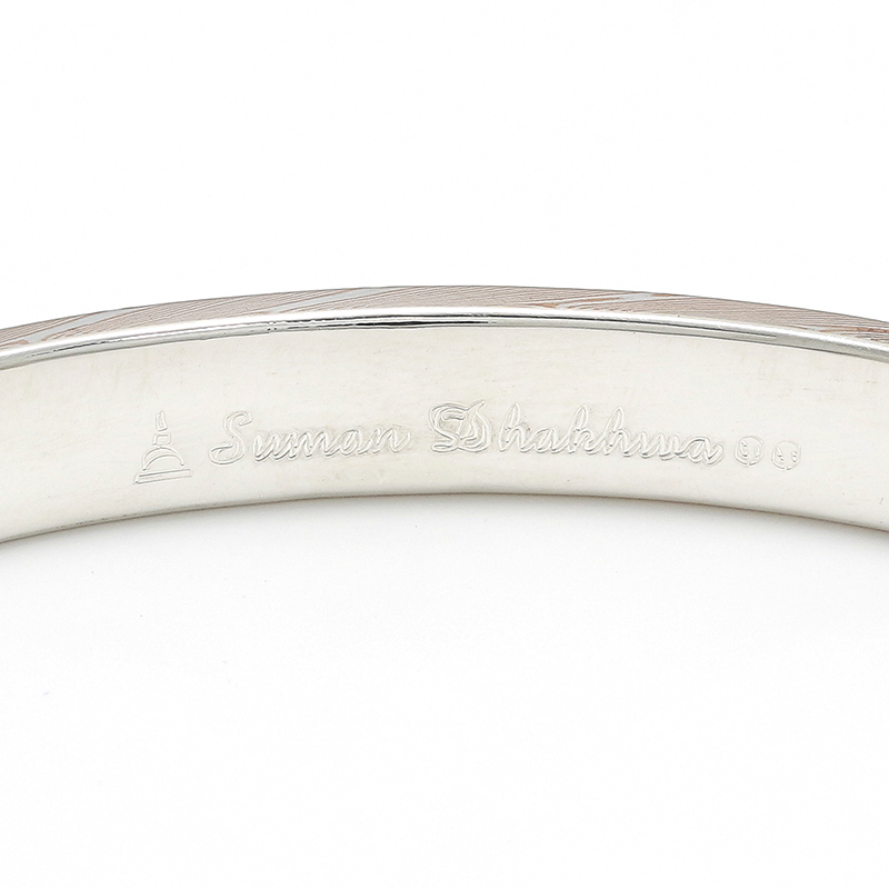 Suman Dhakhwa（スーマンダックワ） MOKUME Border Sandblast Cuff