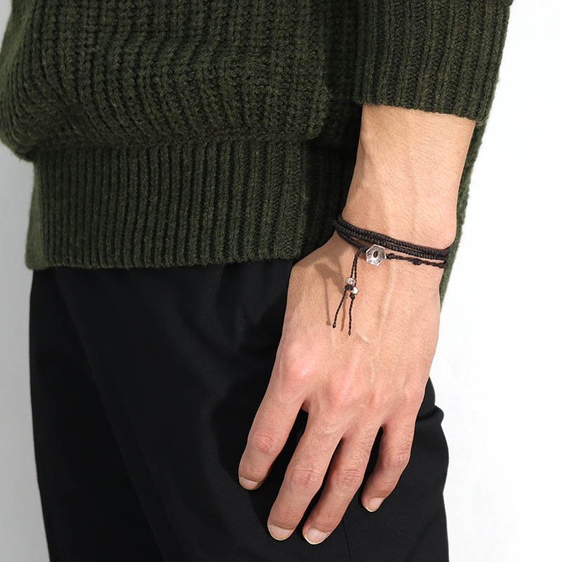 Suman Dhakhwa（スーマンダックワ） Octagon Cord Bracelet w/Bead