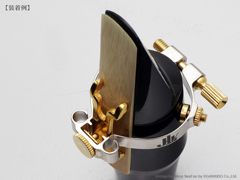 JLV アルトサックス用リガチャー 対応：ラバーマウスピース 【Gold