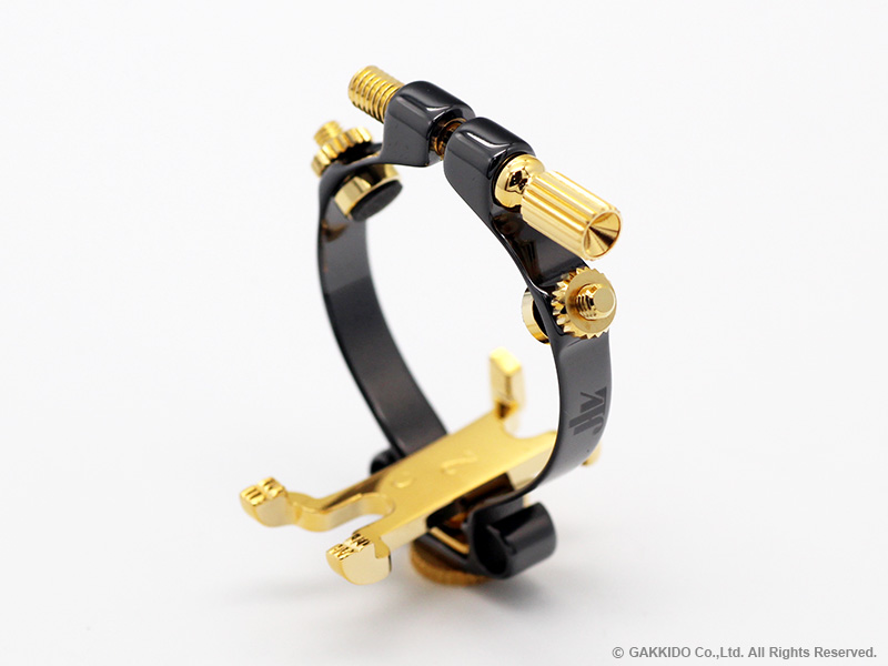 JLV アルトサックス用リガチャー 対応：ラバーマウスピース 【プラチナ