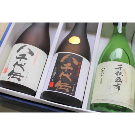 焼酎 【芋焼酎 八千代伝 白・芋焼酎 八千代伝 黒・麦焼酎 千粒画布