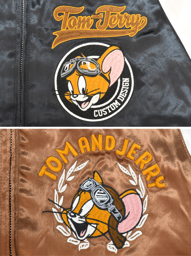 TOM＆JERRY×ネバーマインド リバーシブルスカジャン NEVER MIND TJN