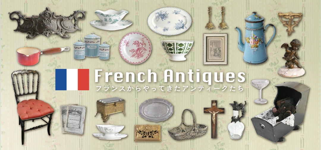 アンティークGIENディナープレート・鳩と弓矢 アンティーク食器 | 雑貨