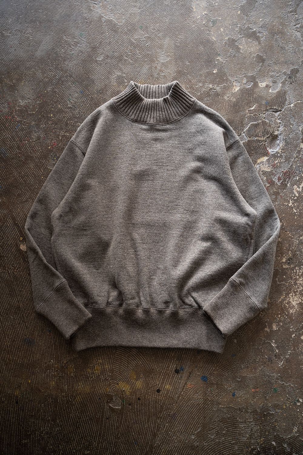 Slopeslow - 【ラスト1点】wool french terry turtle neck sweatshirt